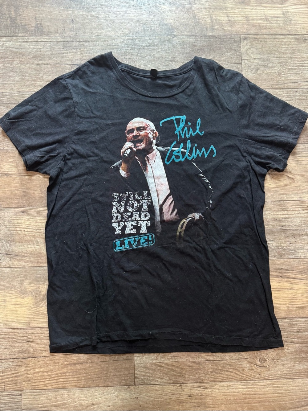 Men’s Phil Collins Black Tour Shirt Size XL - Picture 1 of 2